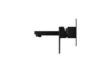 Load image into Gallery viewer, Square Wall Basin Mixer and Spout - Matte Black Meir
