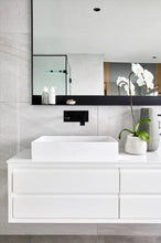 Load image into Gallery viewer, Square Wall Basin Mixer and Spout - Matte Black Meir
