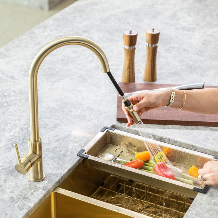 Lavello Kitchen Sink Colander - Tiger Bronze