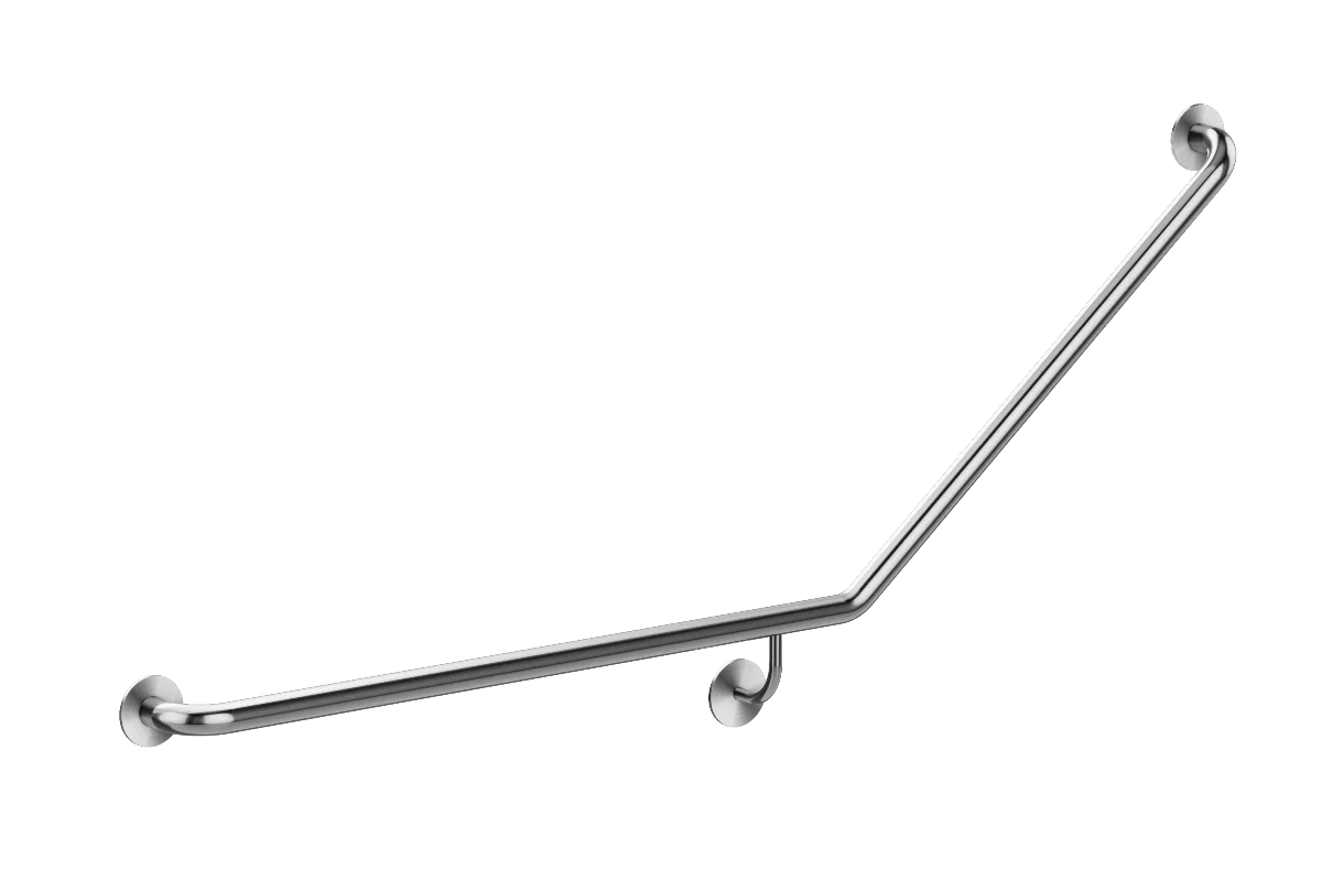 Meir Mobility 40 Degree Left Side Grab Rail - Brushed Nickel
