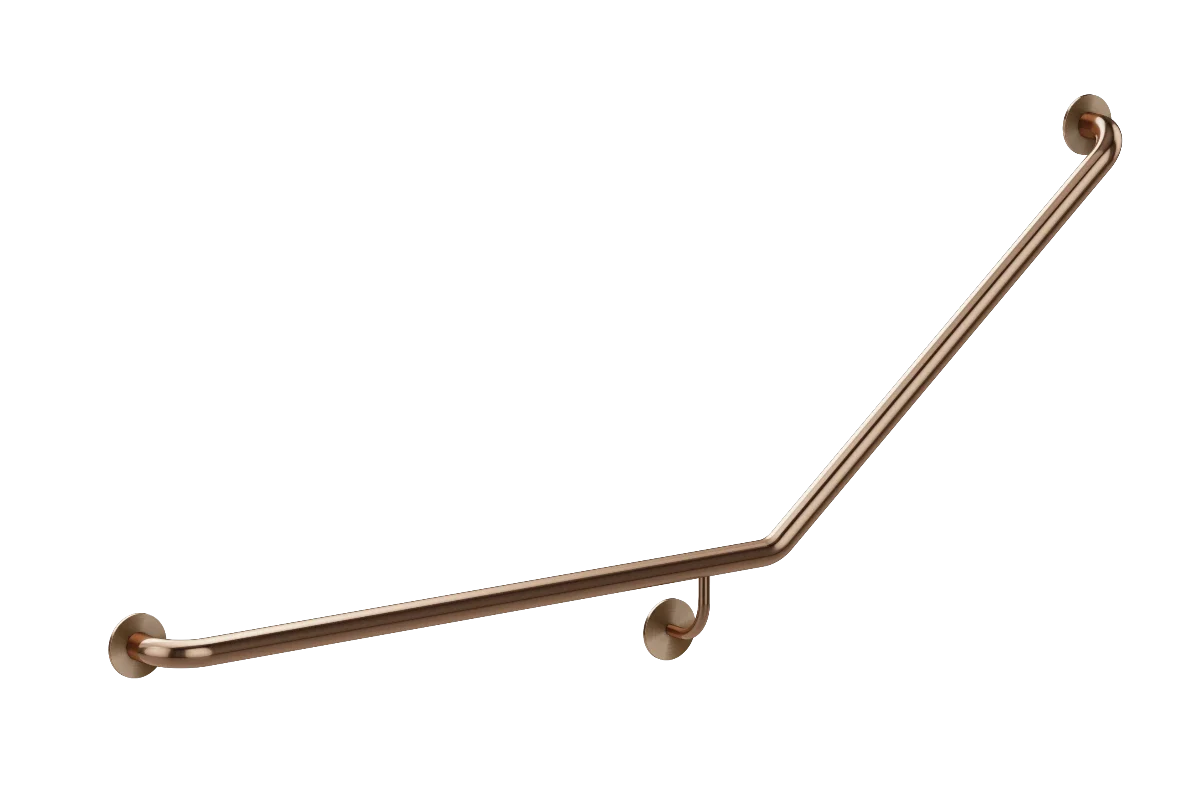 Meir Mobility 40 Degree Left Side Grab Rail - Lustre Bronze