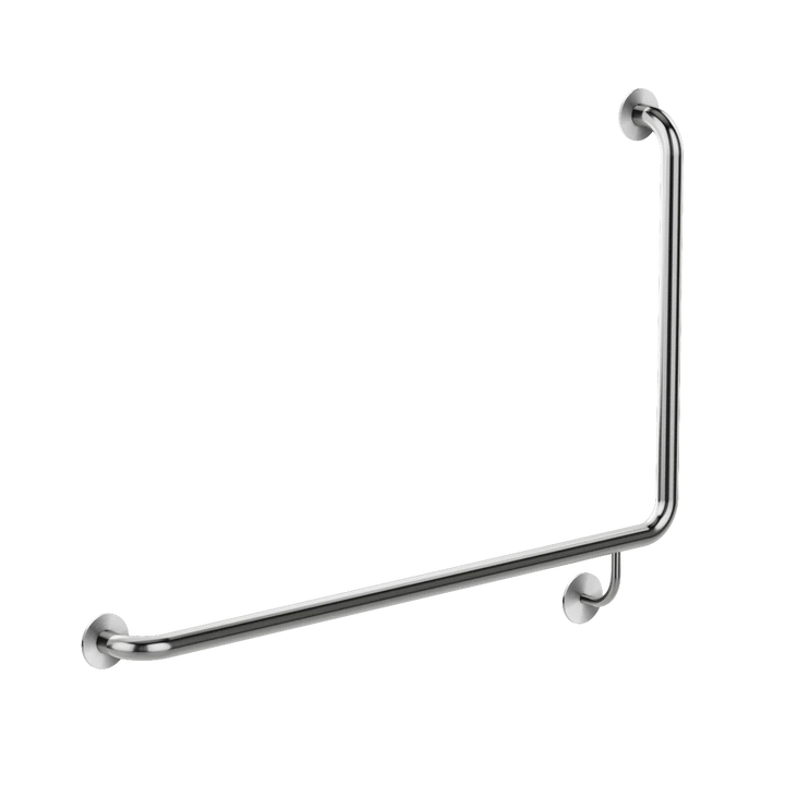 Meir Mobility 90 Degree Left Side Grab Rail 600mm - Brushed Nickel