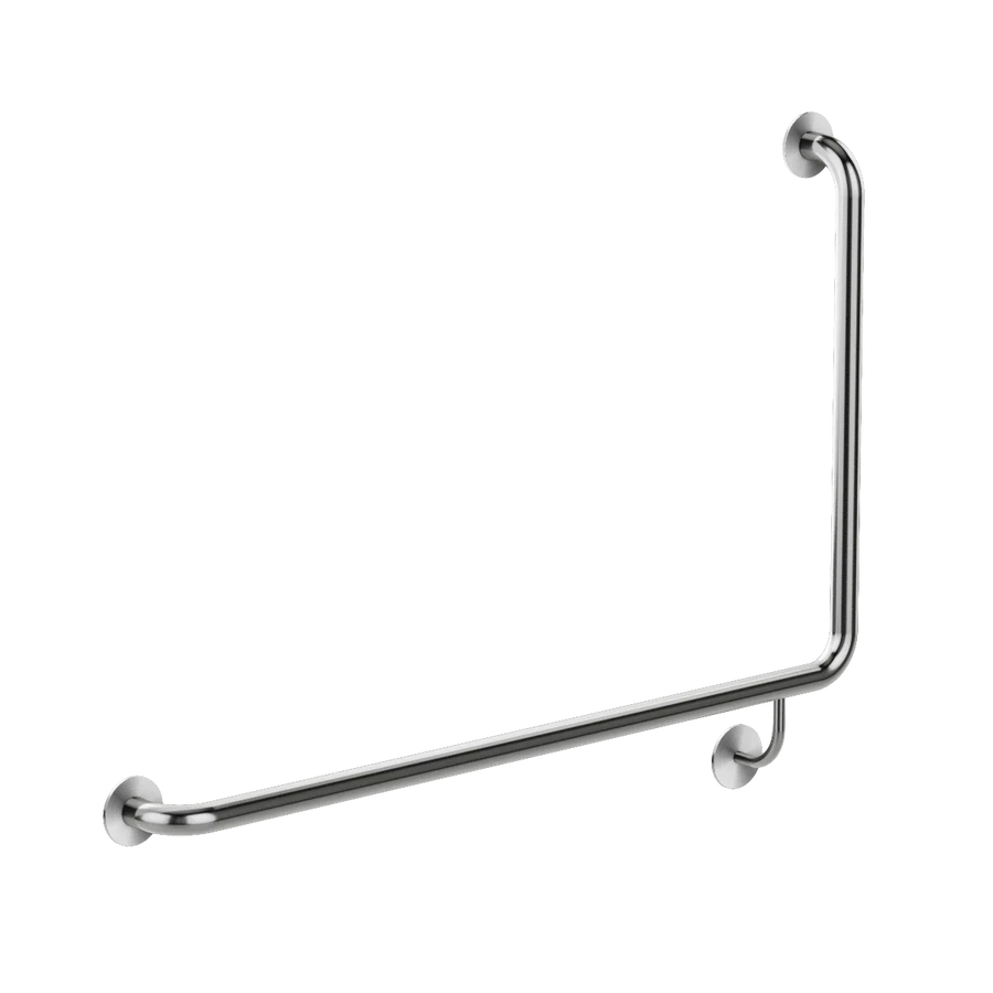 Meir Mobility 90 Degree Left Side Grab Rail 600mm - Brushed Nickel