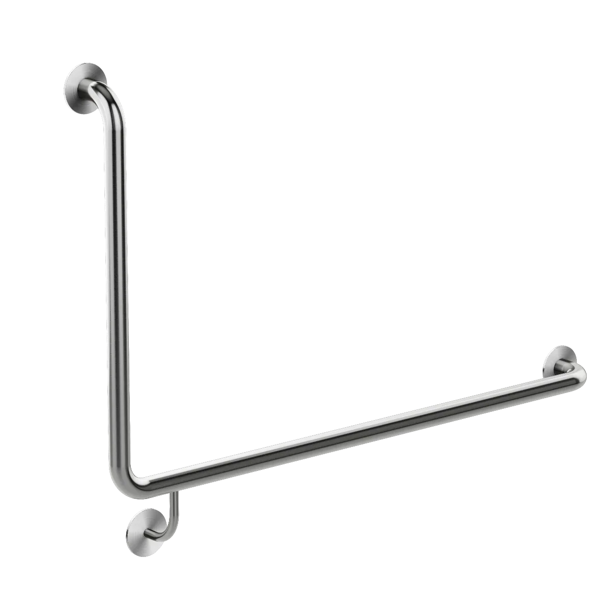 Meir Mobility 90 Degree Right Side Grab Rail 600mm - Brushed Nickel