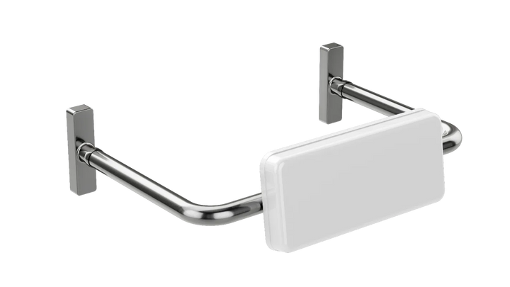 Meir Mobility Toilet Back Rest - Brushed Nickel