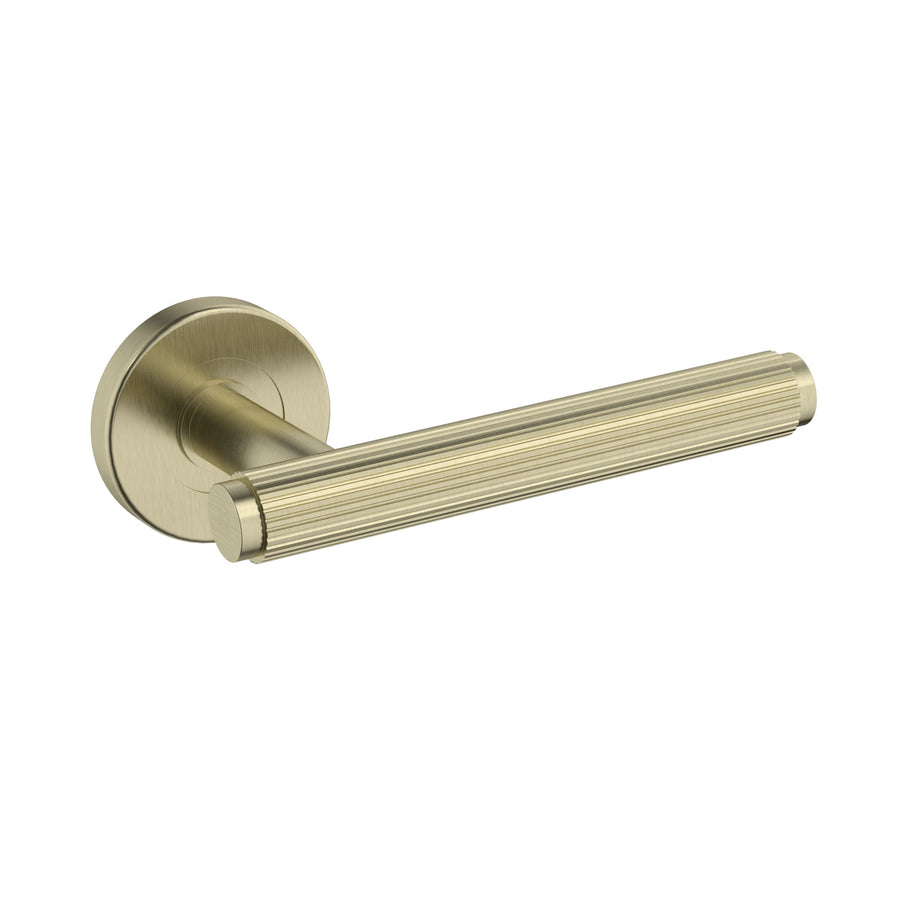 Oppen Linear Lever Door Handle - passage - Tiger Bronze