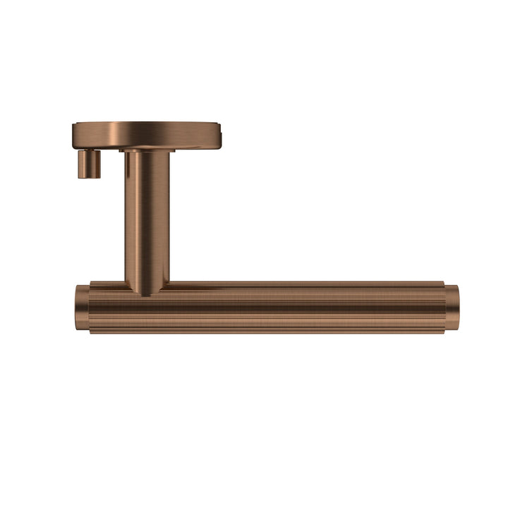 Oppen Linear Lever Door Handle - privacy - Lustre Bronze