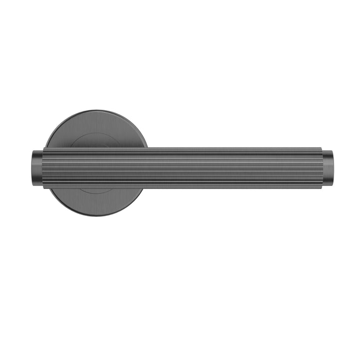 Oppen Linear Lever Door Handle - privacy - Shadow Gunmetal