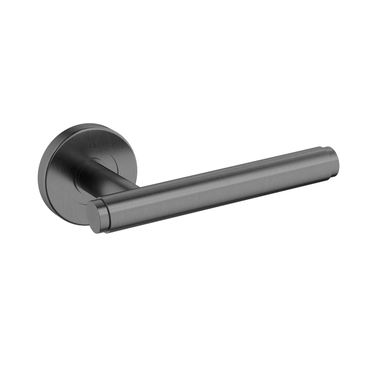 Oppen Brushed Lever Door Handle - passage - Shadow Gunmetal