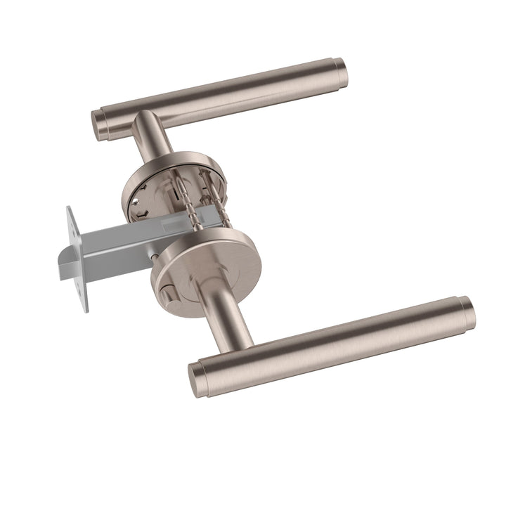 Oppen Brushed Lever Door Handle - privacy - Champagne