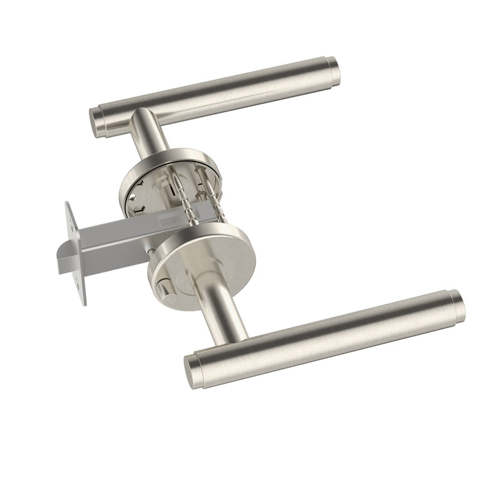 Oppen Brushed Lever Door Handle - privacy - PVD Brushed Nickel