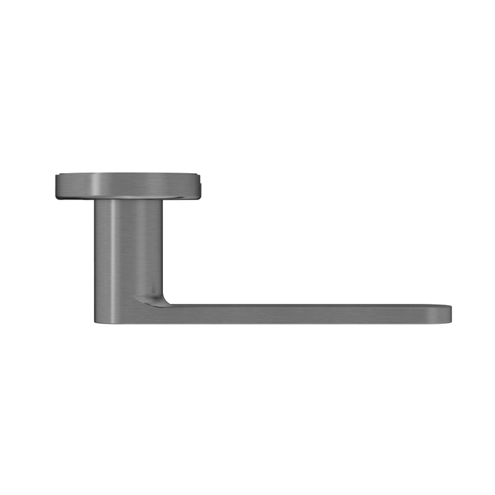 Curvae Flat Lever Door Handle - passage - Shadow Gunmetal