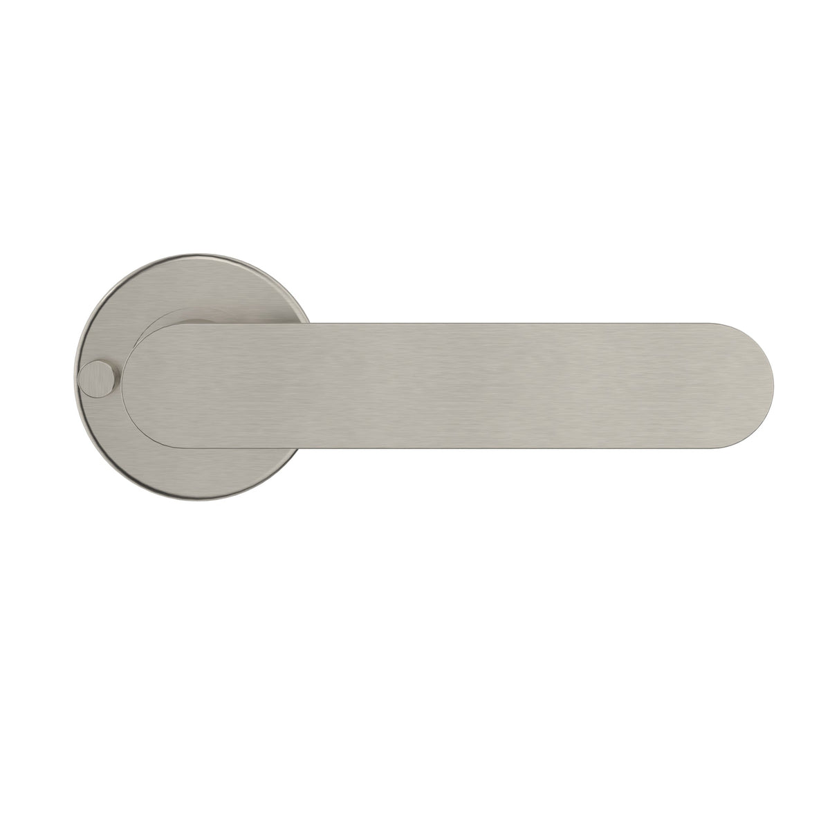 Curvae Flat Lever Door Handle - privacy - PVD Brushed Nickel