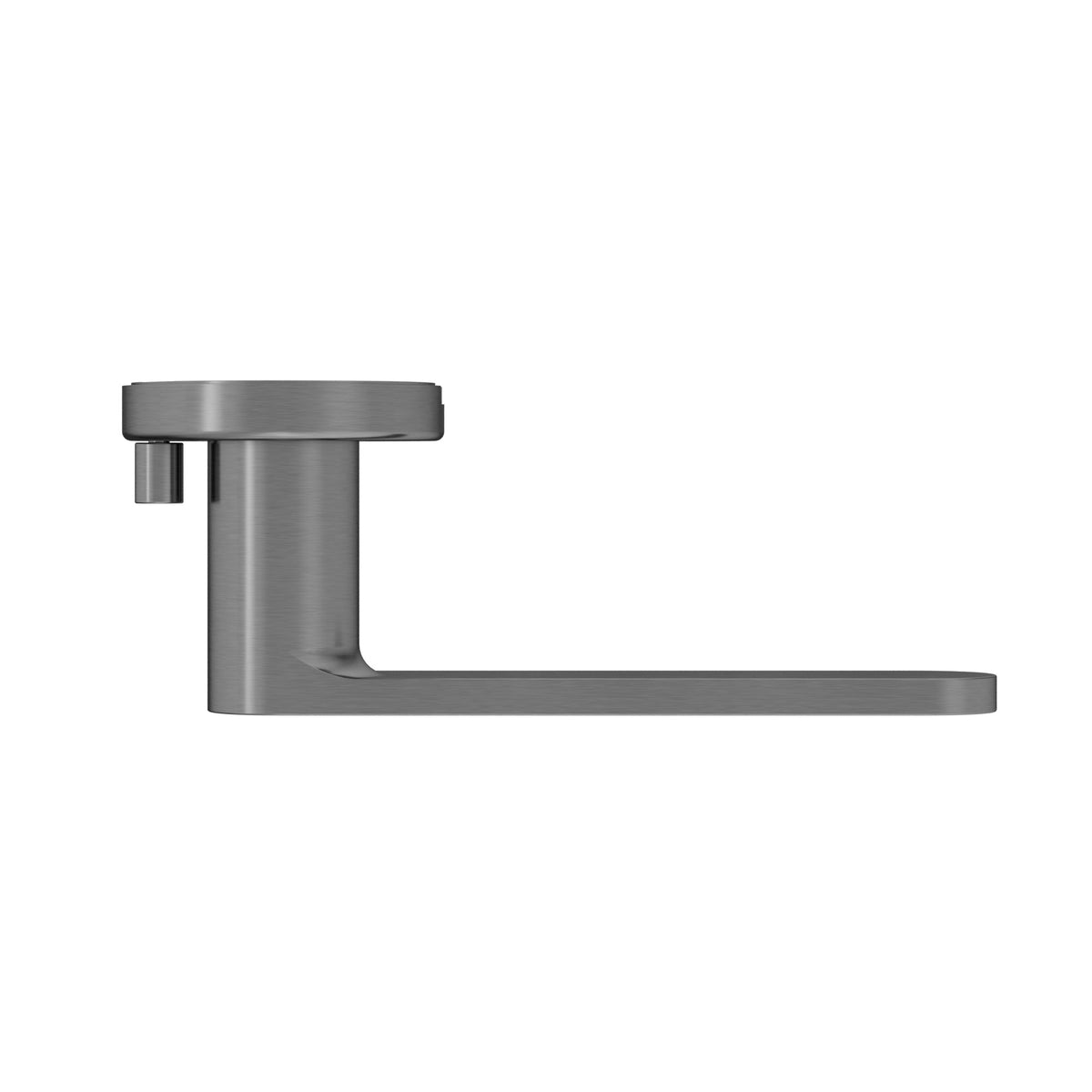 Curvae Flat Lever Door Handle - privacy - Shadow Gunmetal