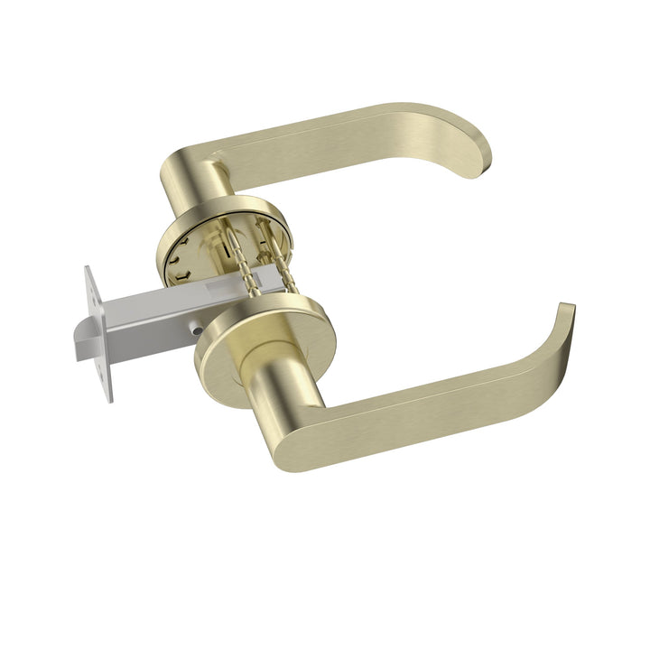 Curvae Return Lever Door Handle - passage - Tiger Bronze