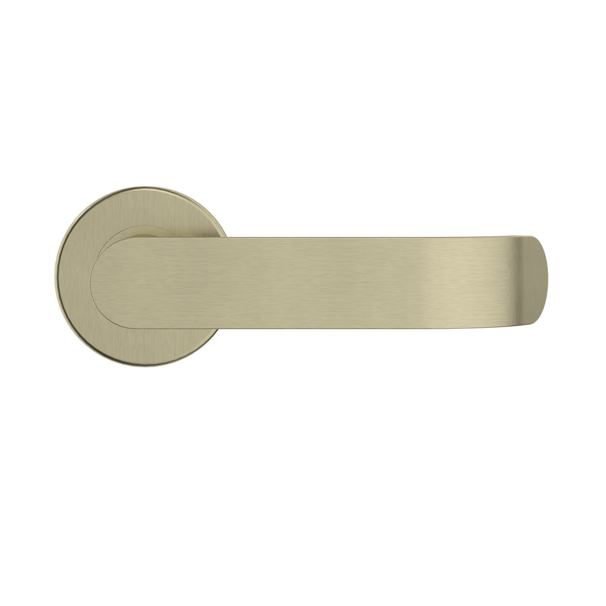 Curvae Return Lever Door Handle - passage - Tiger Bronze