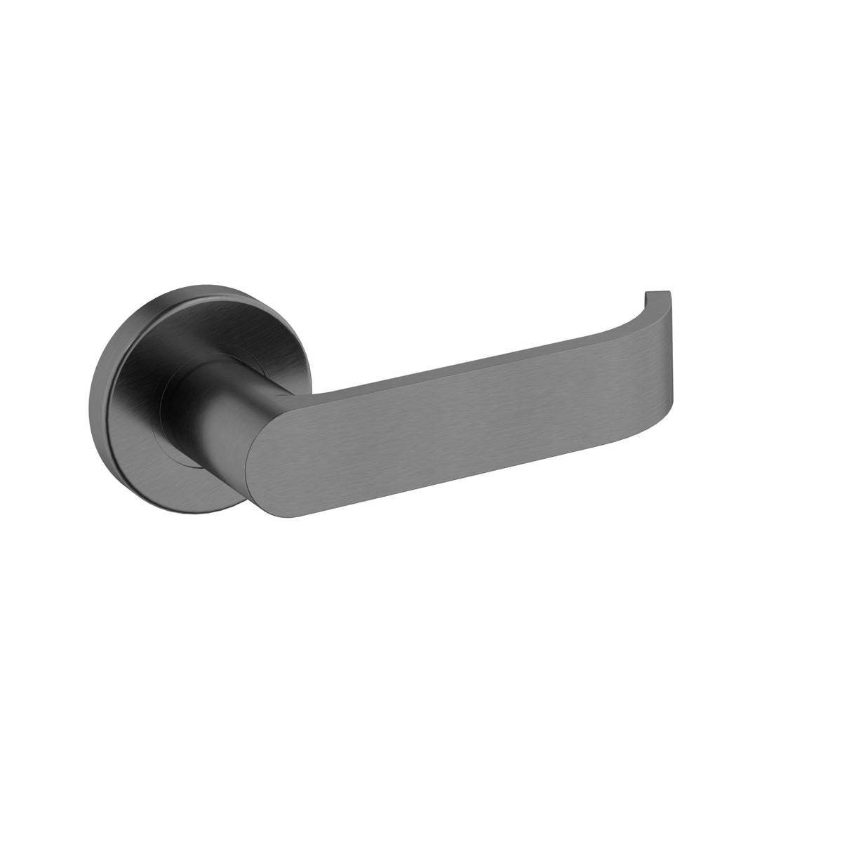 Curvae Return Lever Door Handle - passage - Shadow Gunmetal