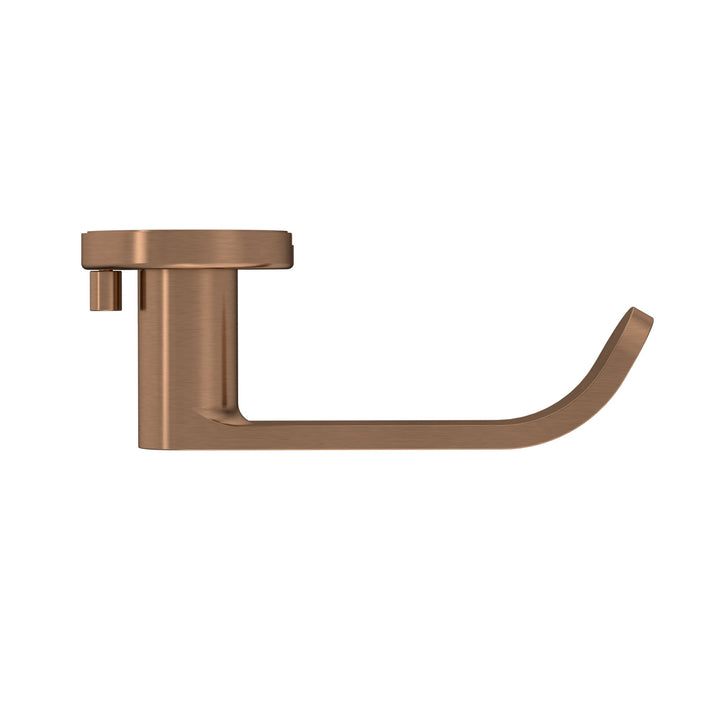 Curvae Return Lever Door Handle - privacy - Lustre Bronze