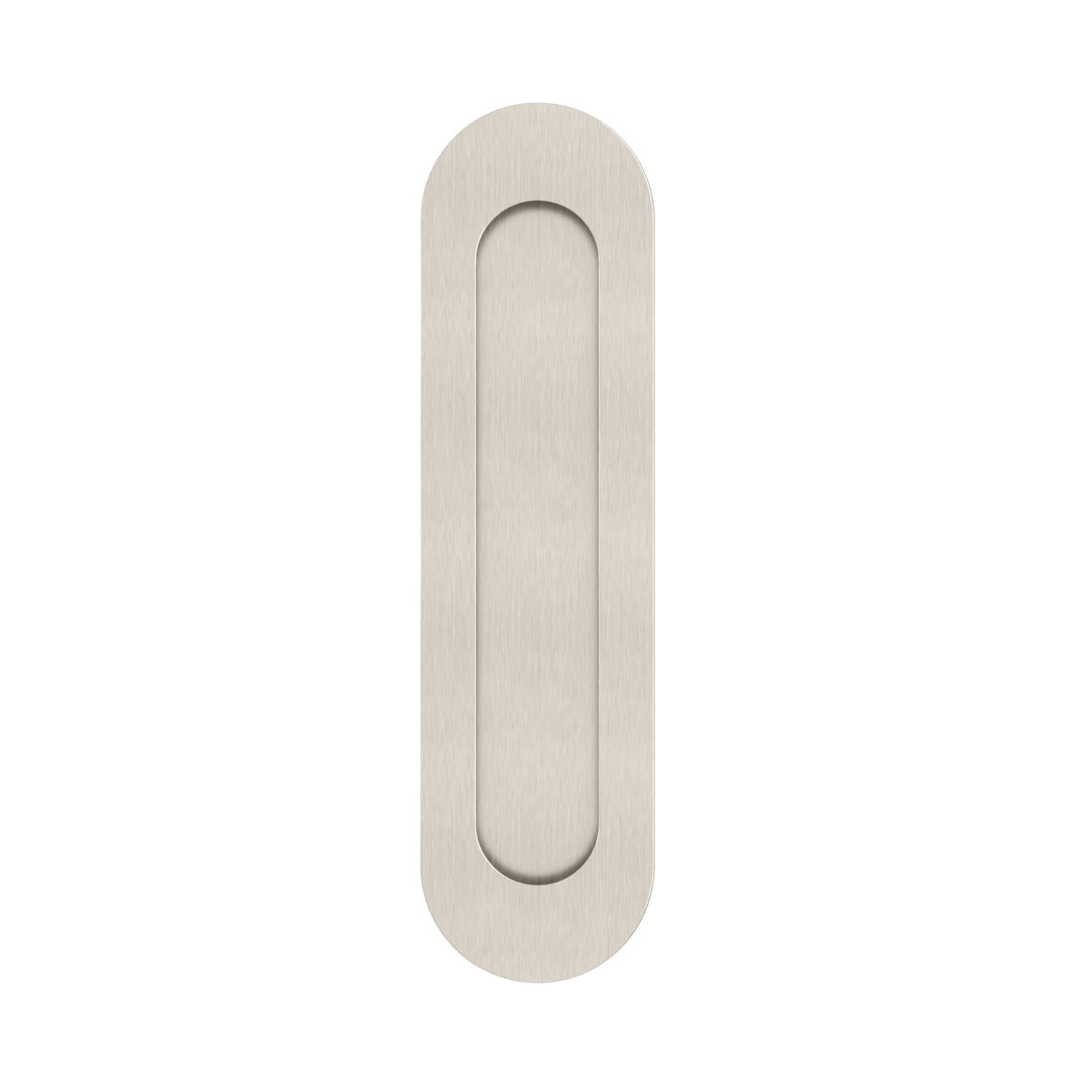 Curvae Oval Flush Pull - passage - PVD Brushed Nickel