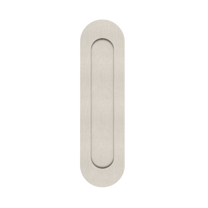 Curvae Oval Flush Pull - passage - PVD Brushed Nickel
