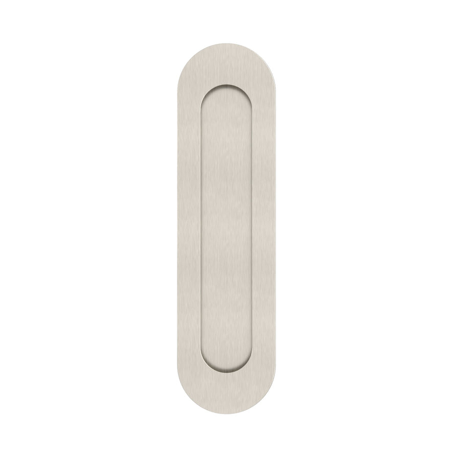 Curvae Oval Flush Pull - passage - PVD Brushed Nickel