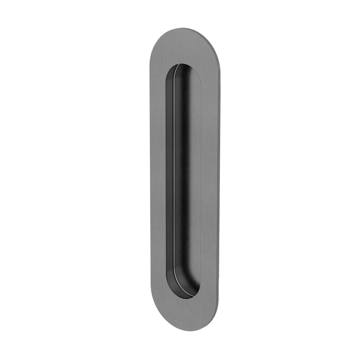Curvae Oval Flush Pull - passage - Shadow Gunmetal