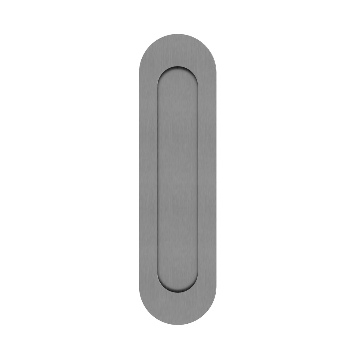 Curvae Oval Flush Pull - passage - Shadow Gunmetal