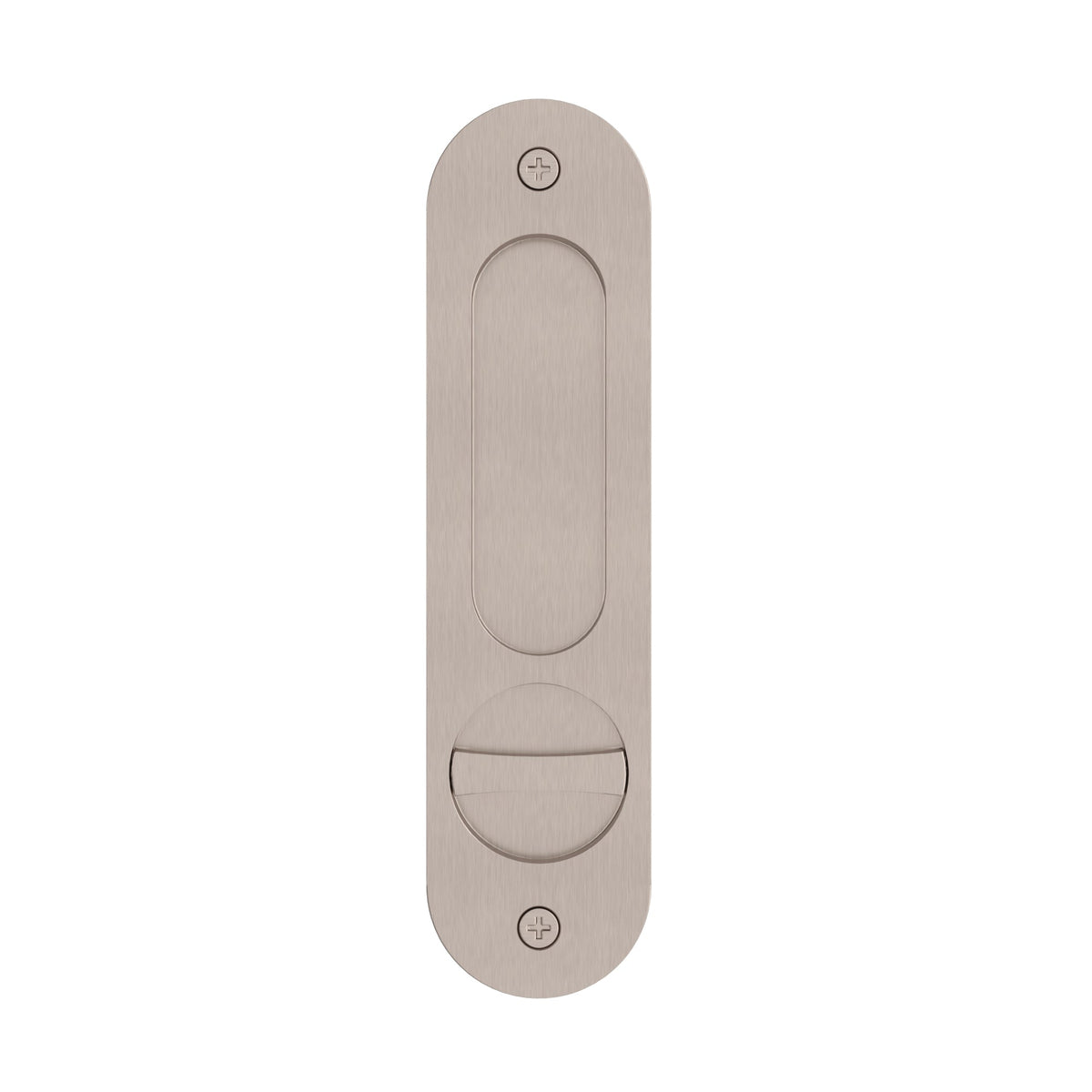 Curvae Oval Flush Pull - privacy - Champagne