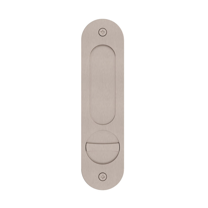 Curvae Oval Flush Pull - privacy - Champagne