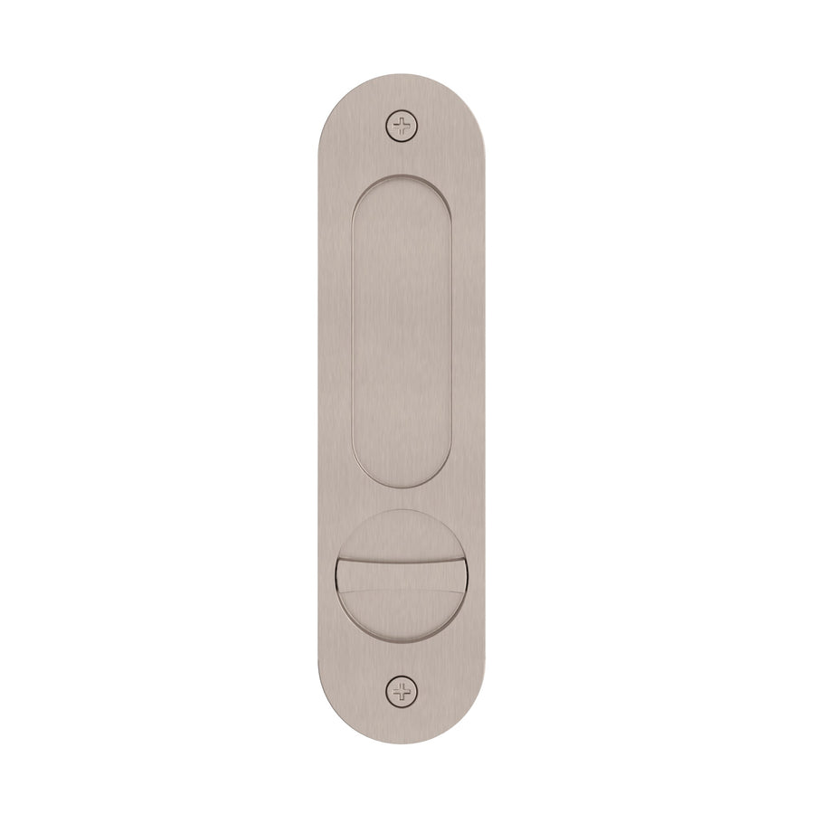Curvae Oval Flush Pull - privacy - Champagne