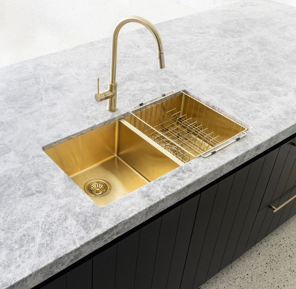 Lavello Dish Rack - PVD Brushed Bronze Gold