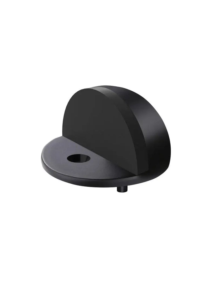 Round Half Moon Door Stop - Matte Black (SKU:MDS03) by Meir