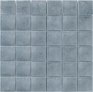 Metal Nickel Metal Mosaic tile face, 296 x 296 mm