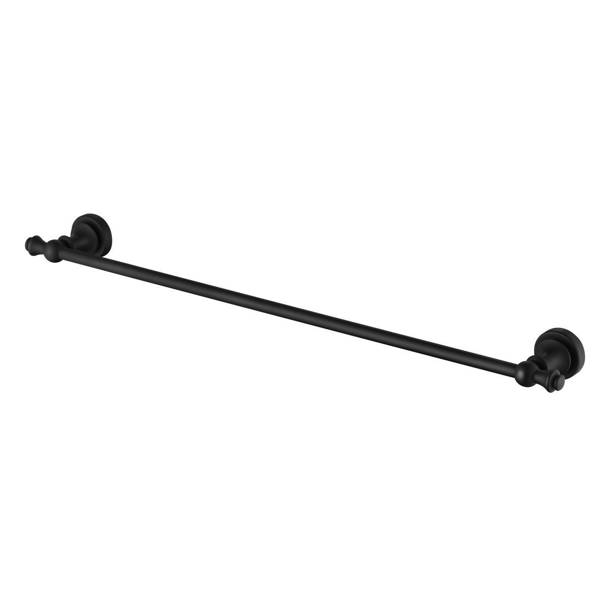 Medoc Single Towel Rail 600mm - Matte Black (MED24BK)