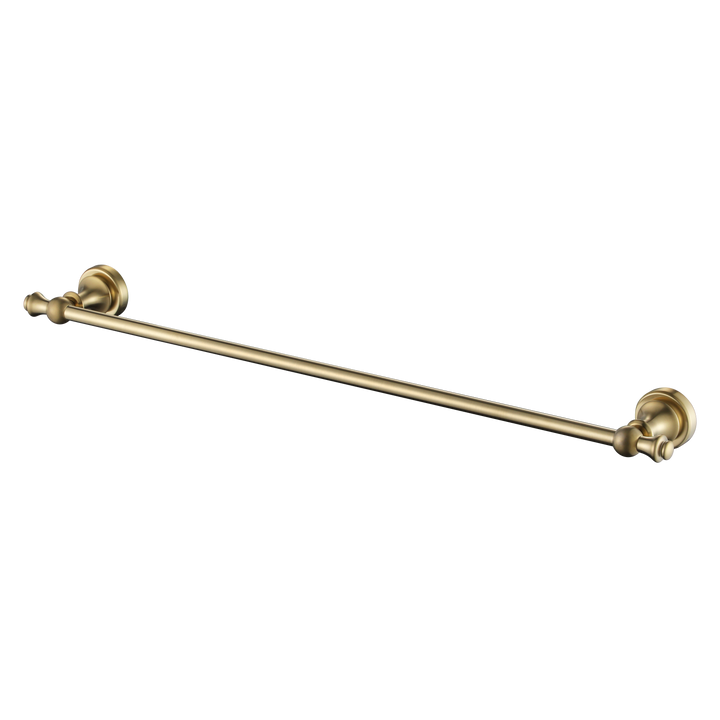 Medoc Single Towel Rail 600mm - Brushed Bronze (MED24BM)
