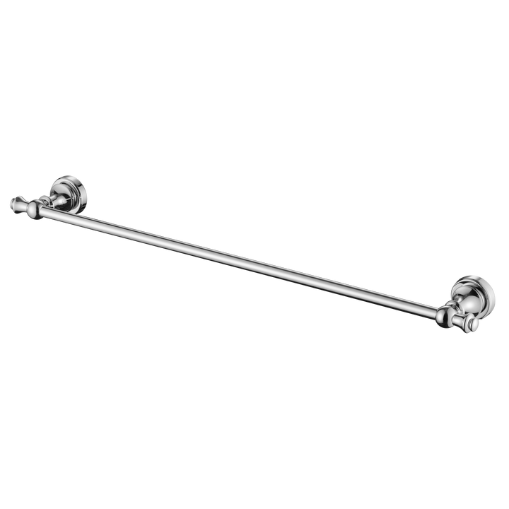 Medoc Single Towel Rail 600mm - Chrome (MED24)