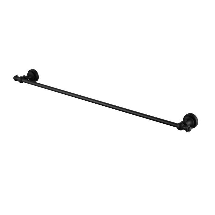 Medoc Single Towel Rail 750mm - Matte Black (MED36BK)