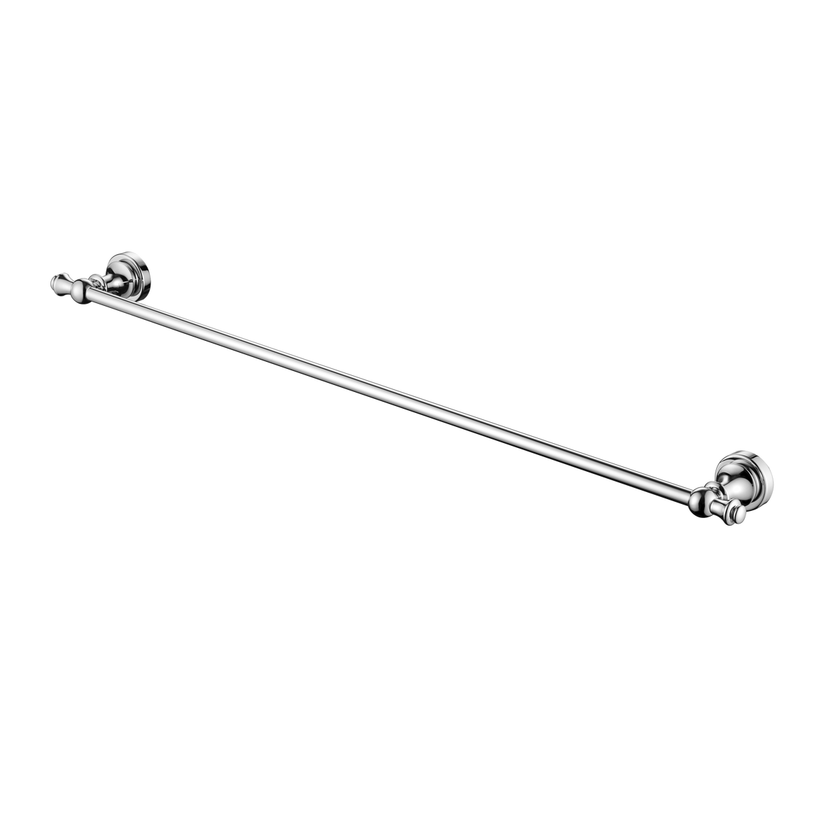 Medoc Single Towel Rail 750mm - Chrome (MED36)