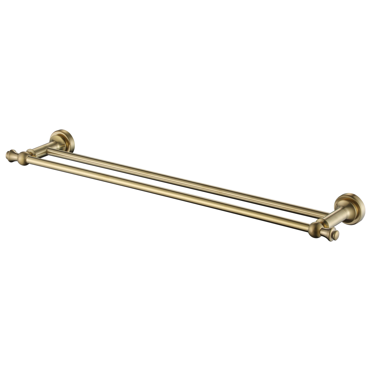 Medoc Double Towel Rail 600mm - Brushed Bronze (MED48BM)