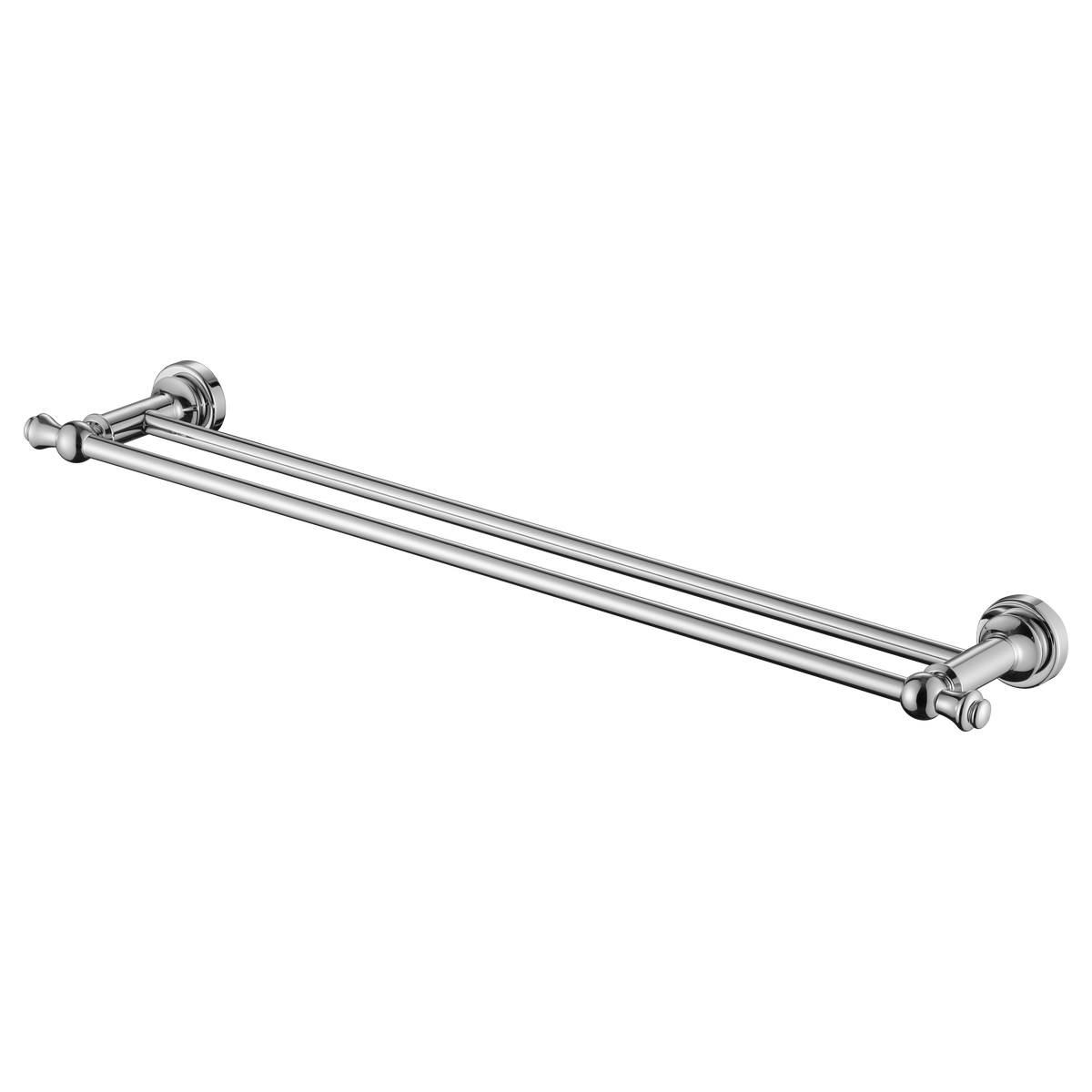 Medoc Double Towel Rail 600mm - Chrome (MED48)
