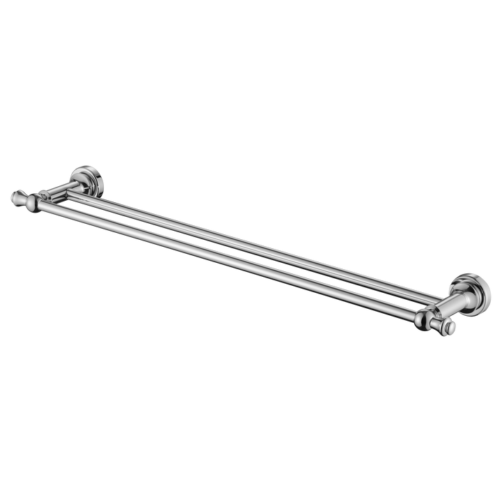 Medoc Double Towel Rail 600mm - Chrome (MED48)