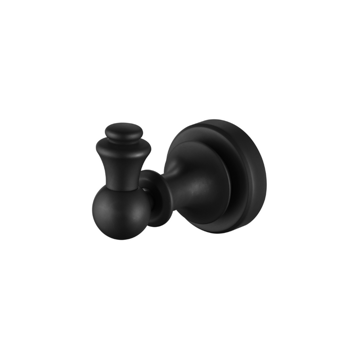 Medoc Single Robe Hook - Matte Black (MED53BK)