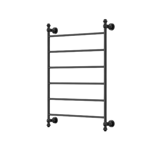 Medoc 6 Bar Heated Towel Rail - Matte Black (MED6080-6BK)