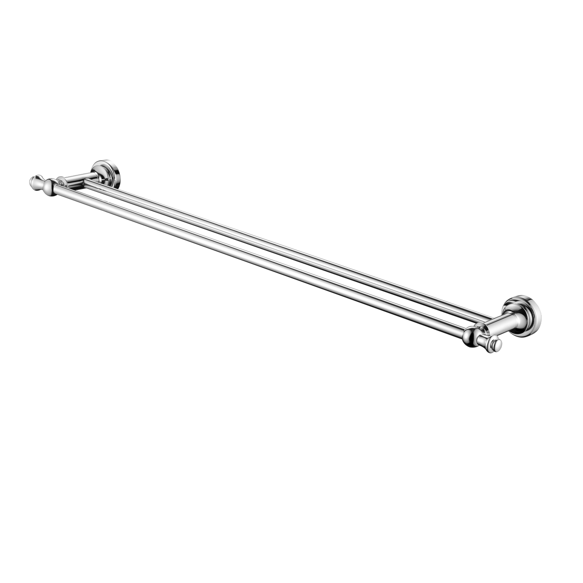 Medoc Double Towel Rail 750mm - Chrome (MED72)