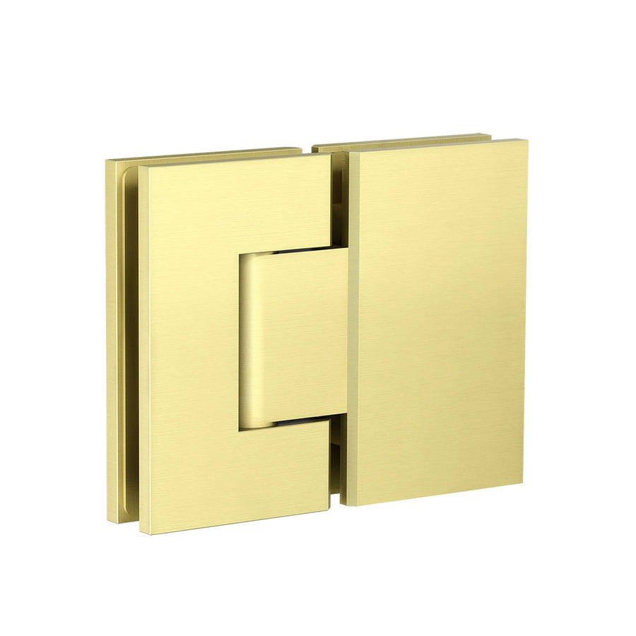 Glass to Glass Shower Door Hinge - PVD Tiger Bronze