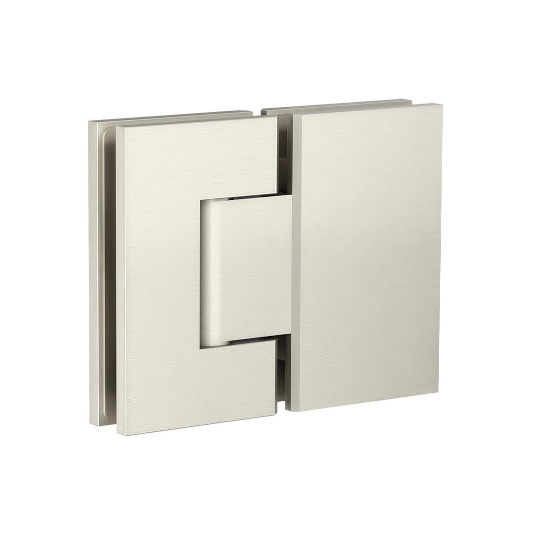 Glass to Glass Shower Door Hinge - PVD Brushed Nickel