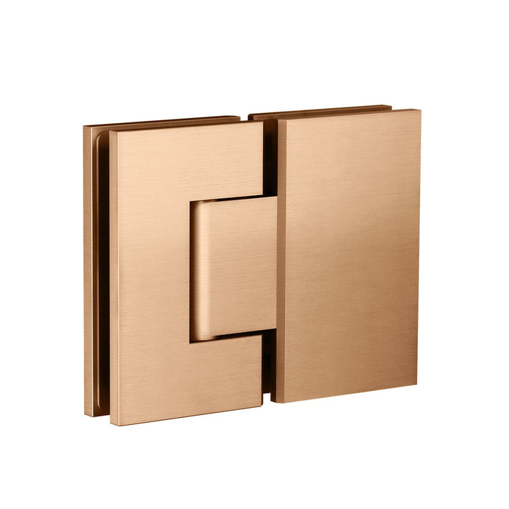 Glass to Glass Shower Door Hinge - Lustre Bronze