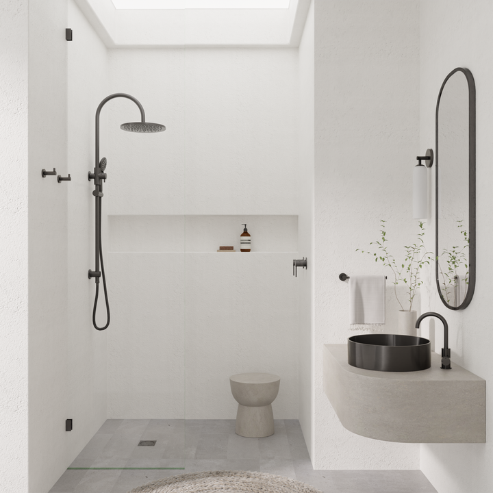 Shower Screen U Bracket - Shadow Gunmetal