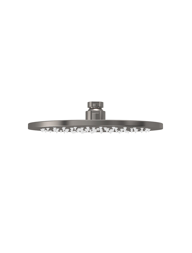 Round Shower Rose 200mm - Shadow Gunmetal