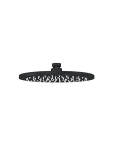 Round Shower Rose 200mm - Matte Black Meir